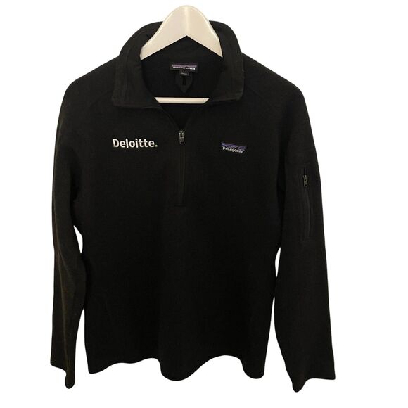 Patagonia Mens Quarter Zip Better Sweater Embroidered Company Logo Fleece Large - Picture 1 of 10